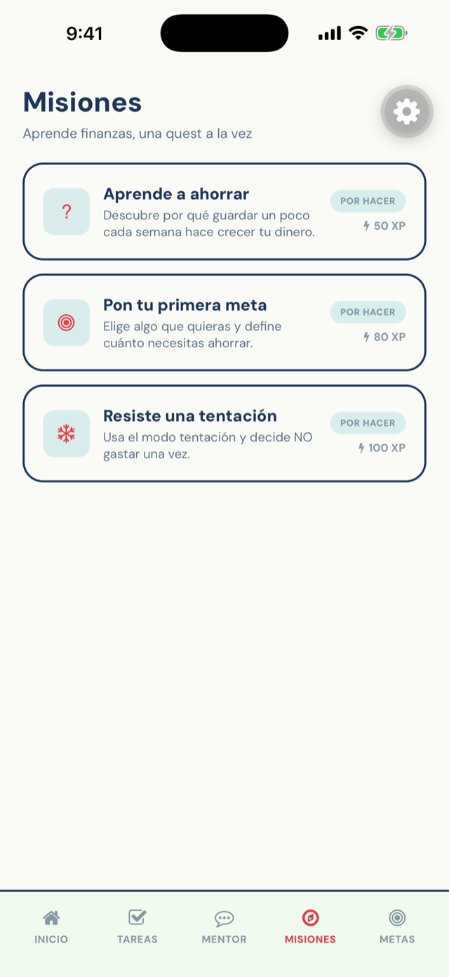 Misiones de finanzas